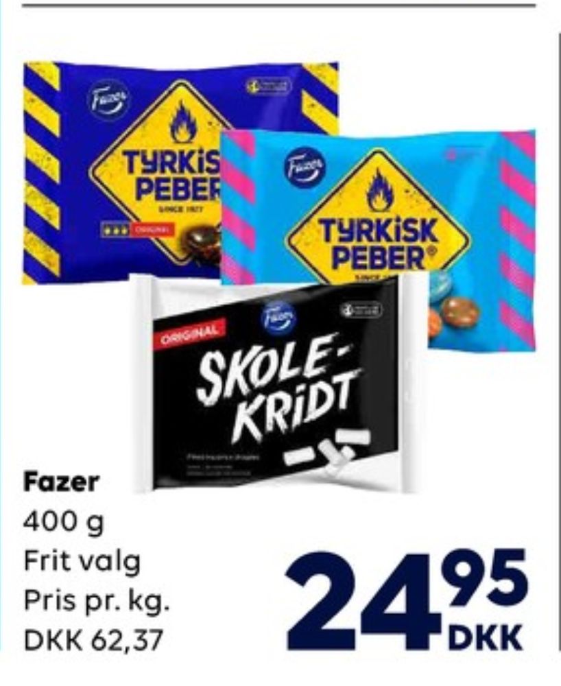 Fazer Tyrkisk Peber, Bolsjer