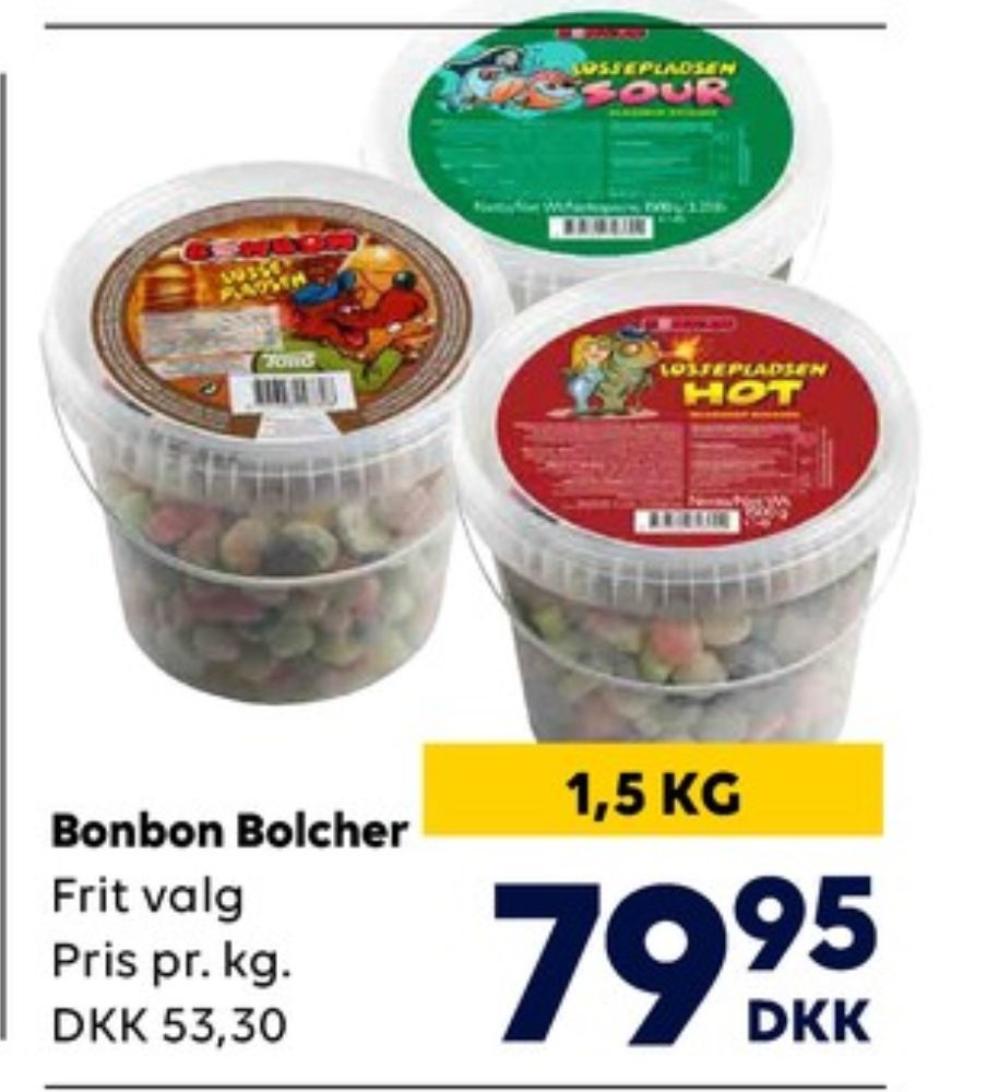 Bonbon Lossepladsen, Slikbøtter