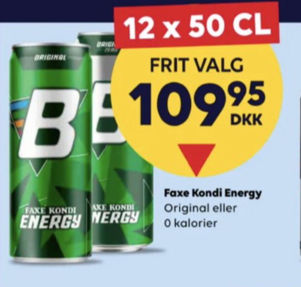 Faxe Kondi Energy, Energidrik 12 pk.