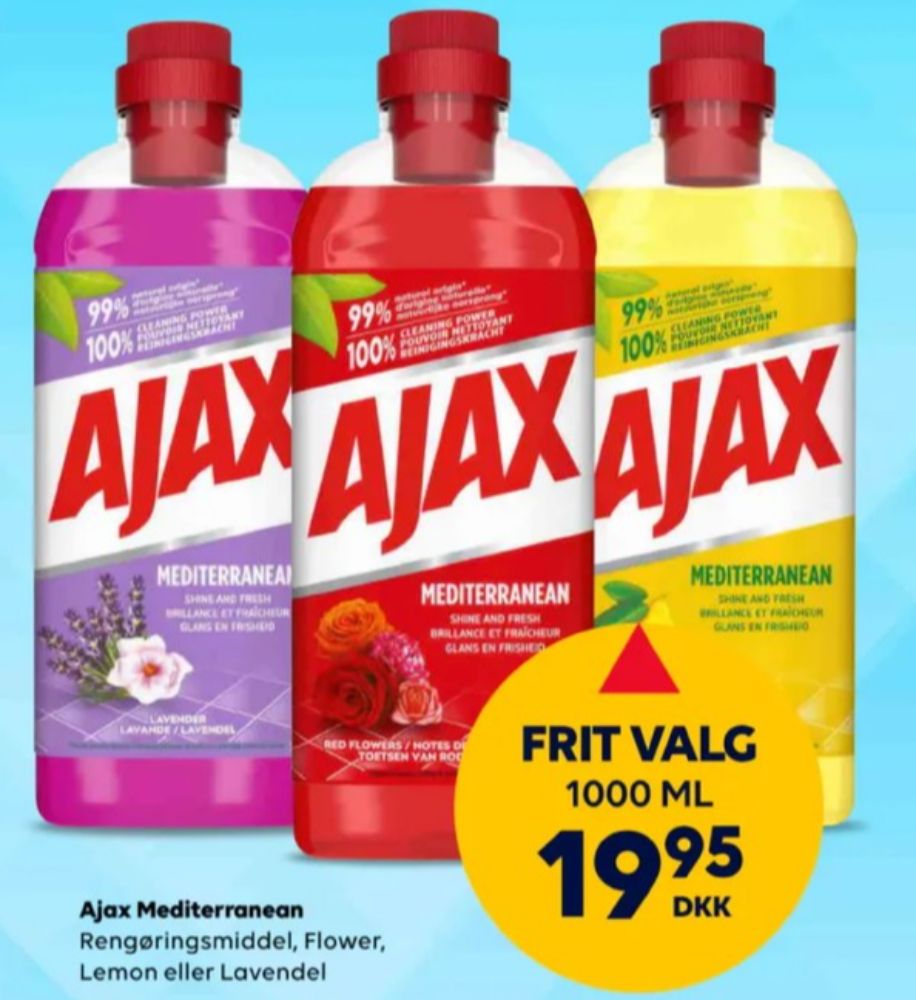 Ajax, Rengøring - universal