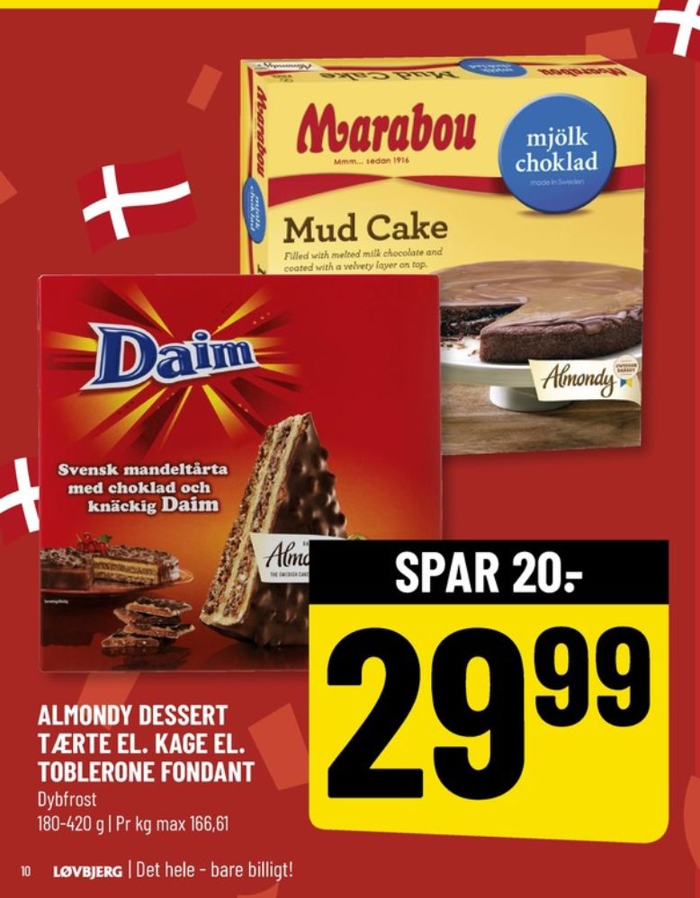 Almondy, Tobleronetærte