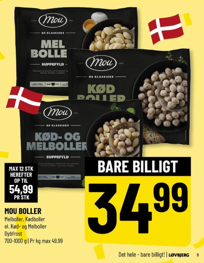 Mou, Kød- og Melboller