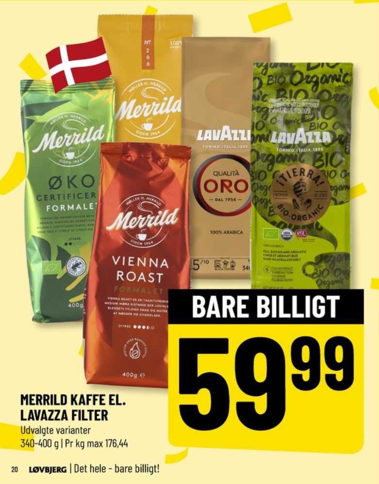 Merrild Koffeinlet, Kaffe Formalet