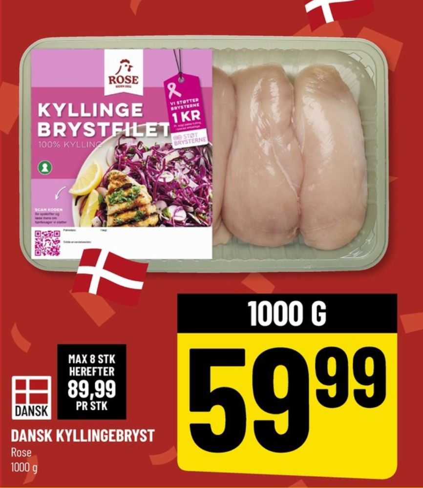 Rose, Kyllingebrystfilet