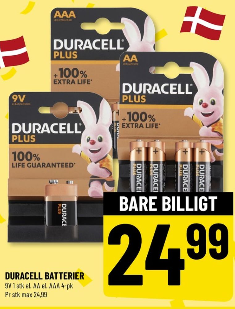 Duracell, Batterier