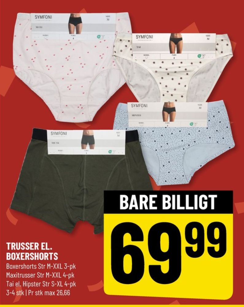 Symfoni, Boxershorts