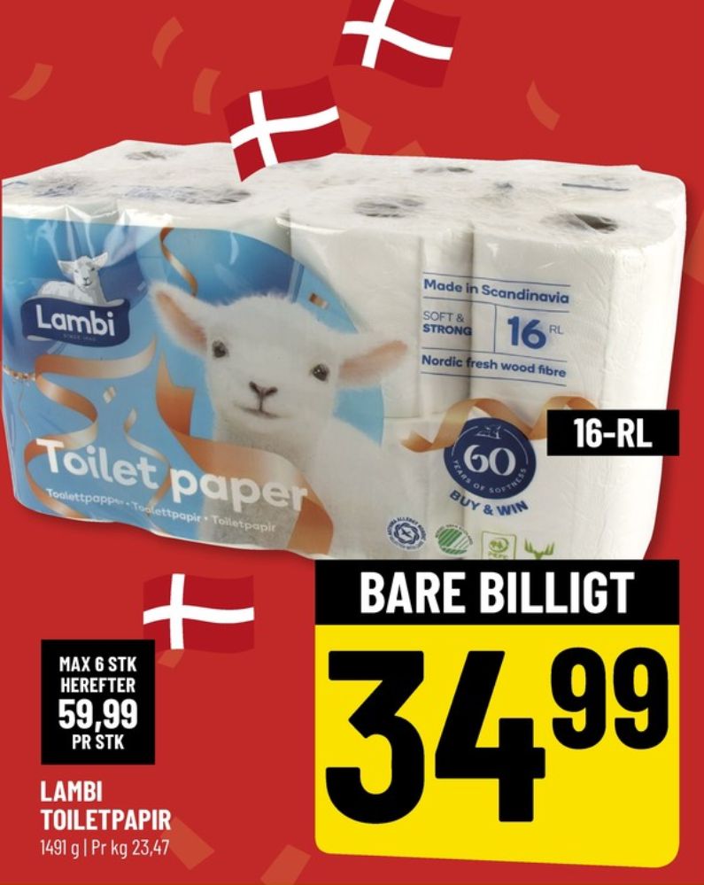 Lambi Classic, Toiletpapir