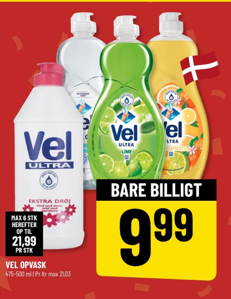 Vel, Opvaskemiddel