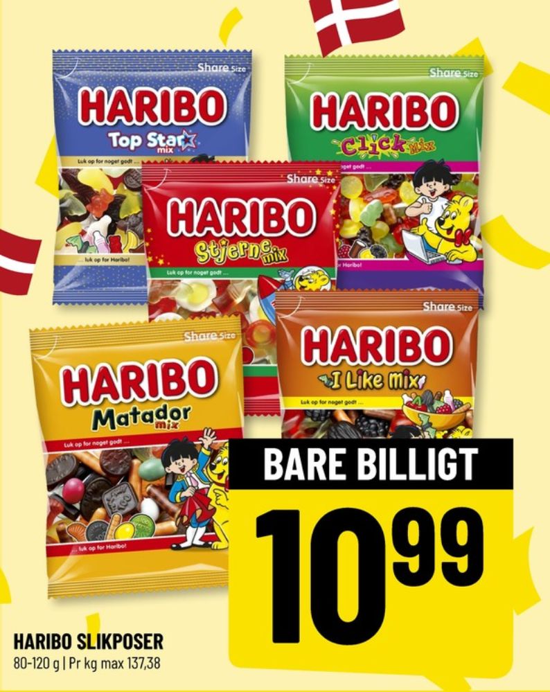 Haribo Matador Mix, Slikposer