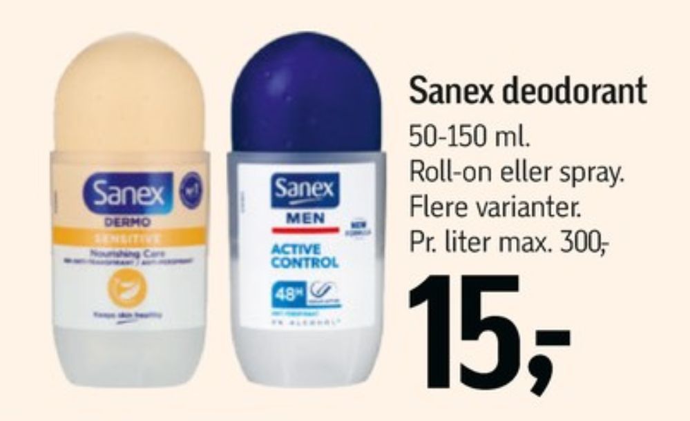 Sanex, Deo Roll-on