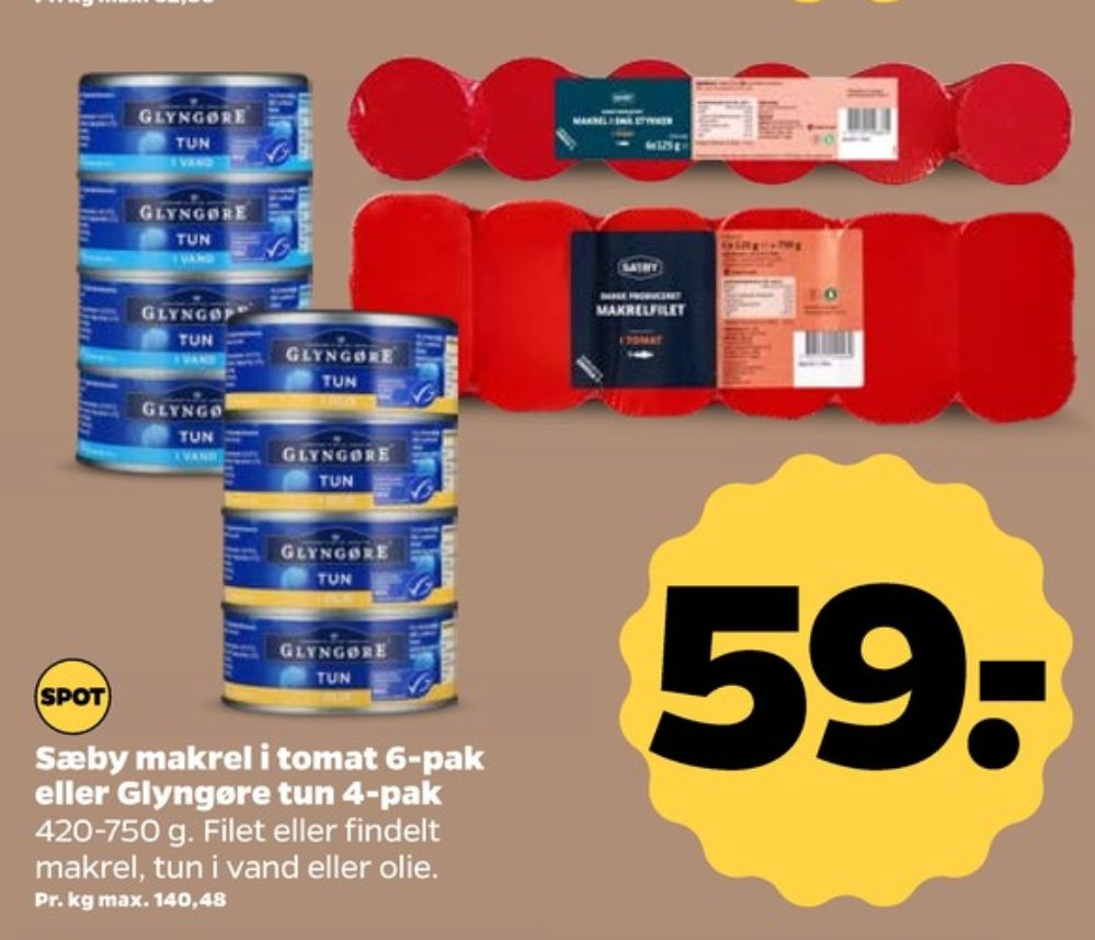 Sæby, Makrelfilet i Tomat
