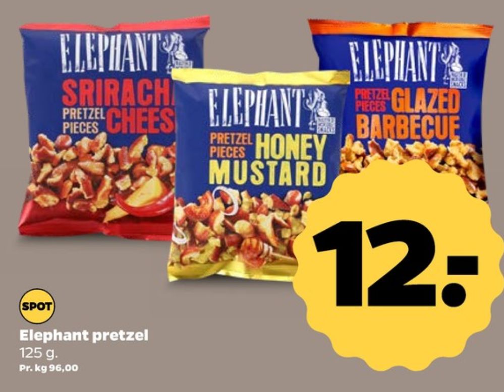 Elephant, Pretzel Sriracha Cheese