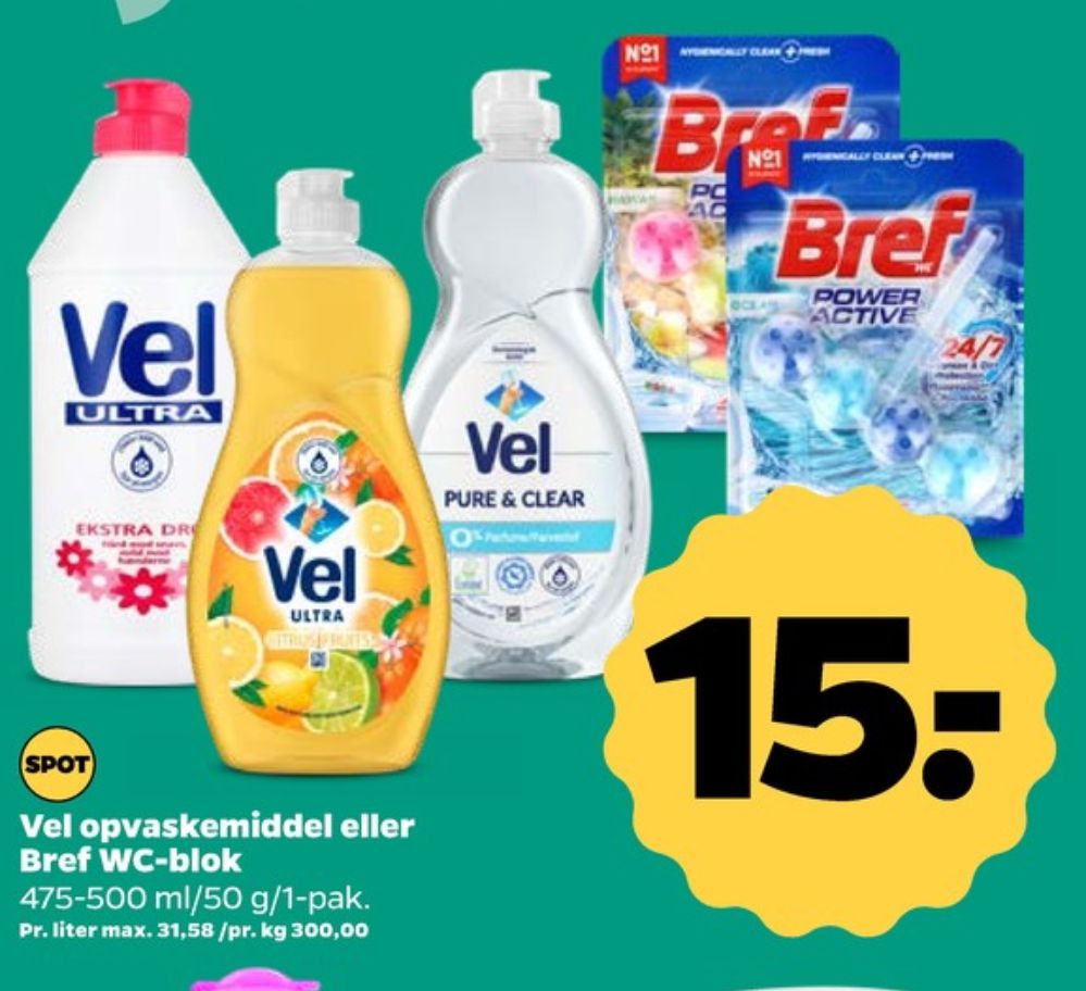 Vel, Opvaskemiddel