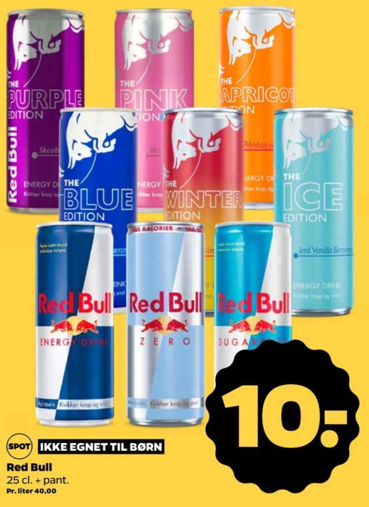 Red Bull The Blue Edition, Energidrik