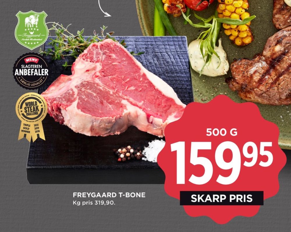 Freygaard, T-bone steak
