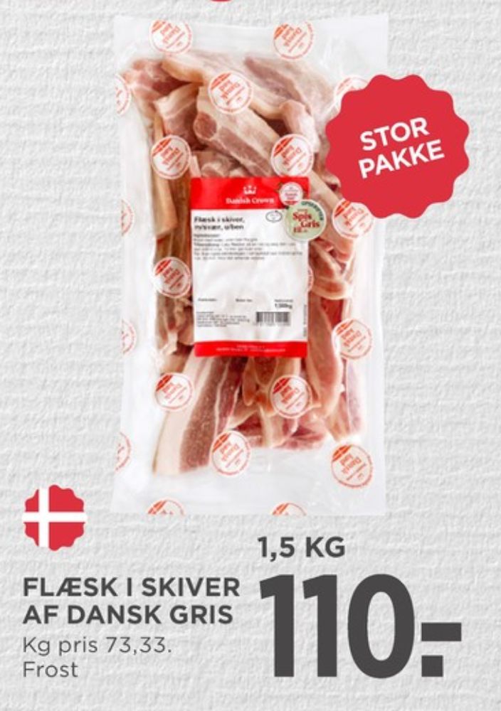Danish Crown, Flæsk i skiver