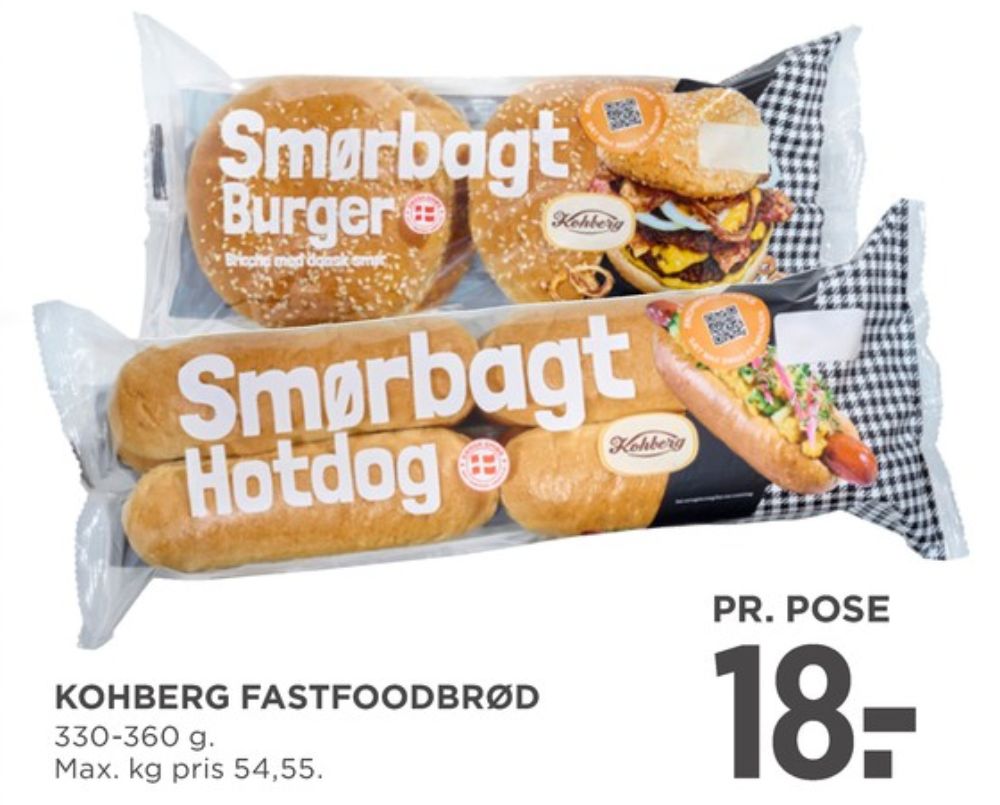 Kohberg, Smørbagt Hotdogbrød