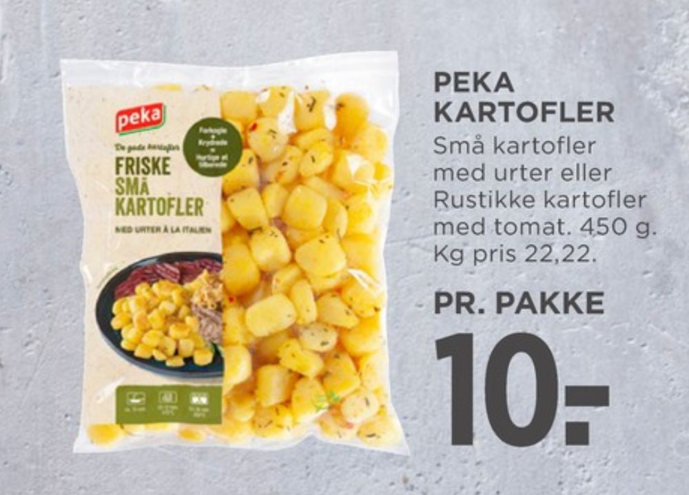 Peka, Friske Rustikke Kartoffelbåde