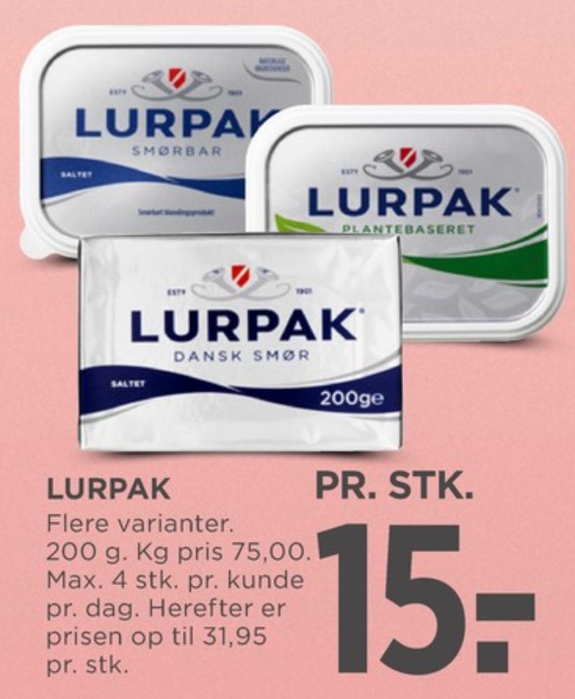 Lurpak, Smørbar