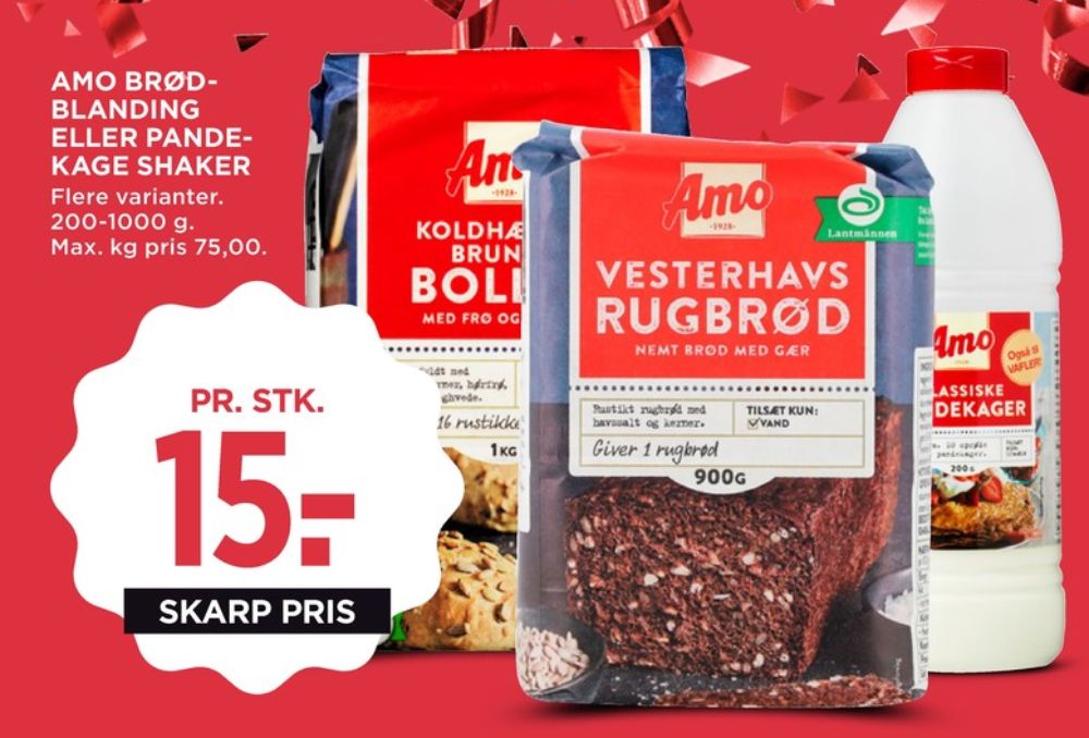 Amo, Brunchboller Koldhævet Melblanding