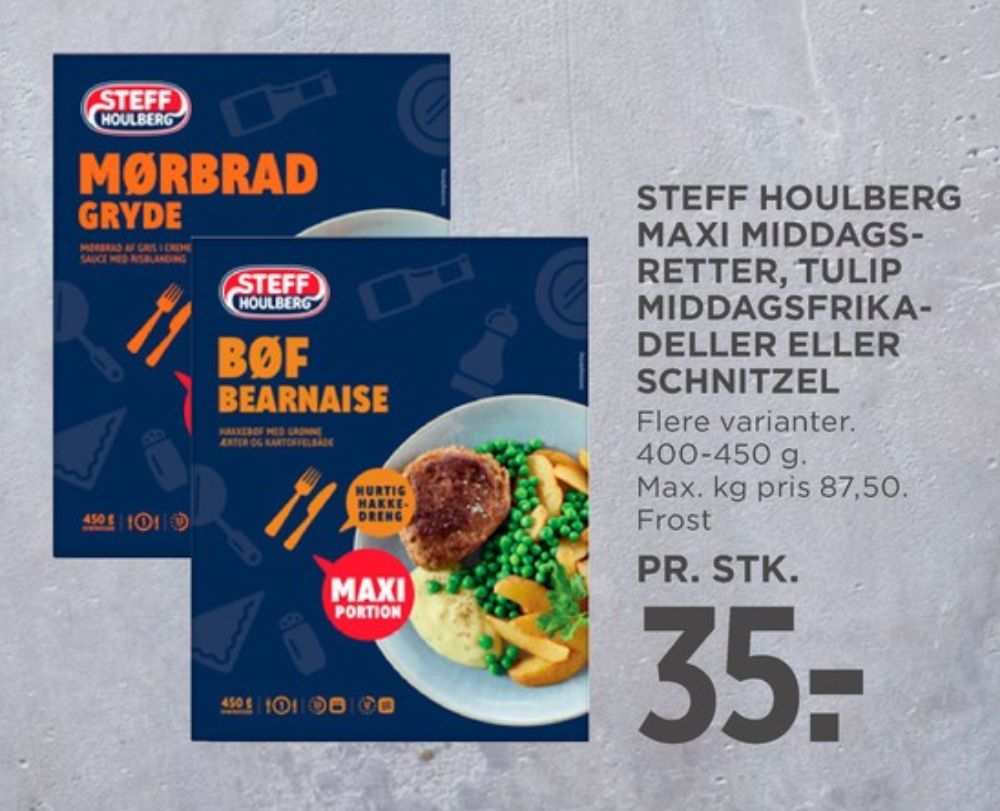 Tulip, Middags Frikadeller