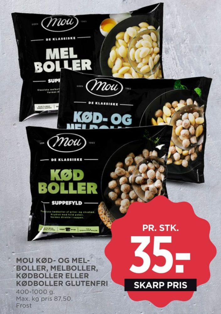 Mou, Kødboller