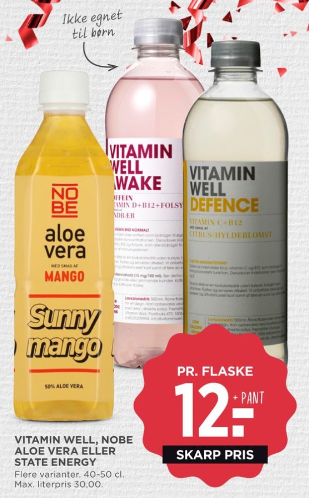 Vitamin Well Awake Hindbær, Vitamindrik