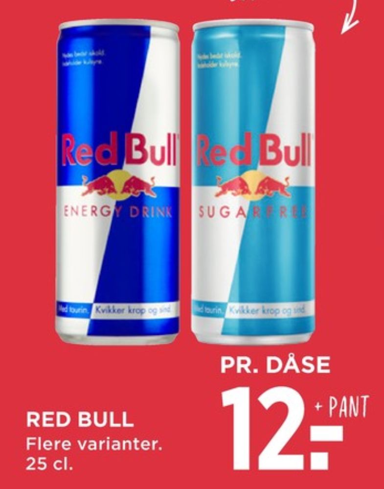 Red Bull Sugarfree, Energidrik