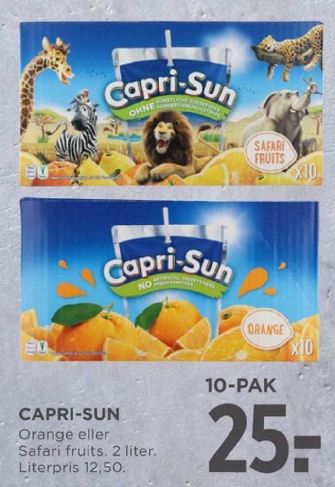 Capri-Sun, Frugtdrik Orange
