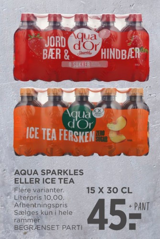 Aqua d'Or Fersken, Ice Tea Fersken 15 pk.