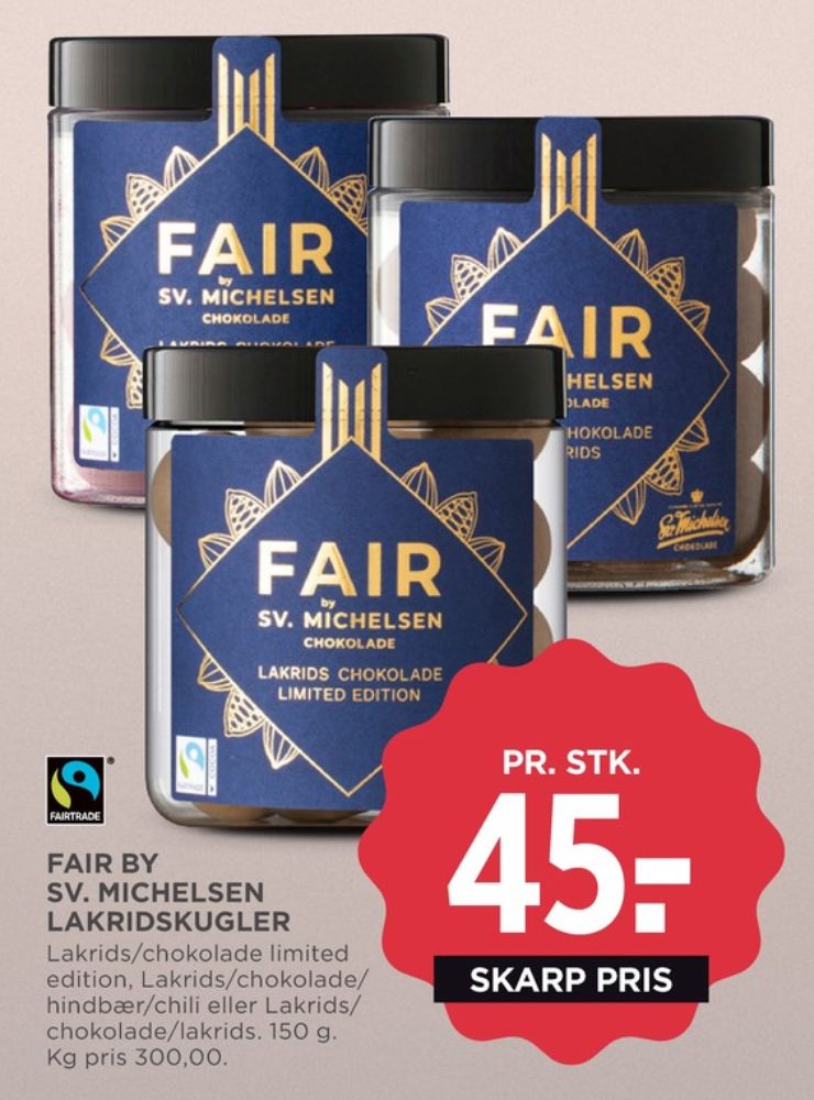 Sv Michelsen Chokolade, Lakridskugler Hindbær & Chili