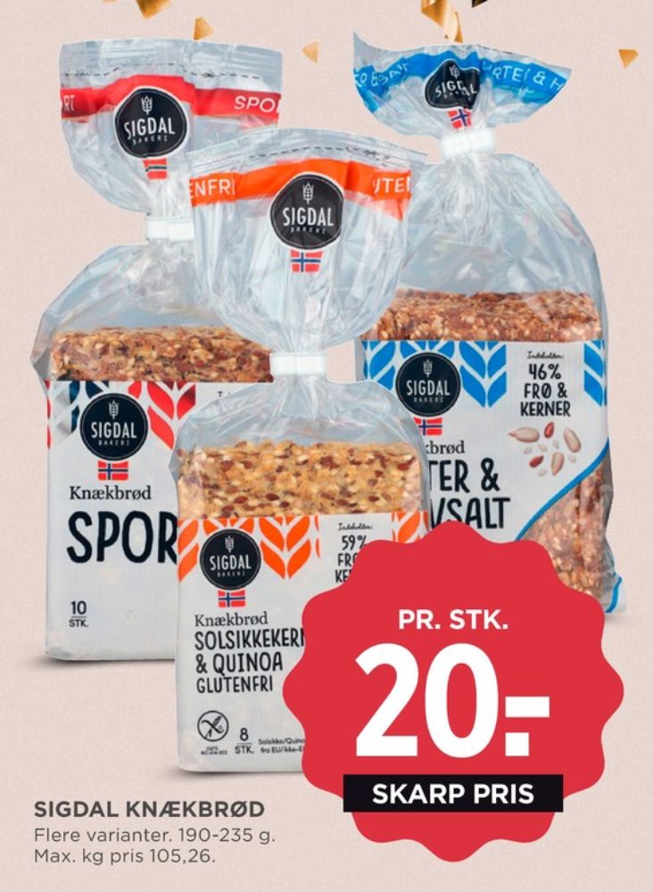 Sigdal, Sport knækbrød