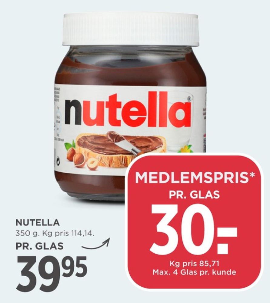 Nutella, Smørepålæg