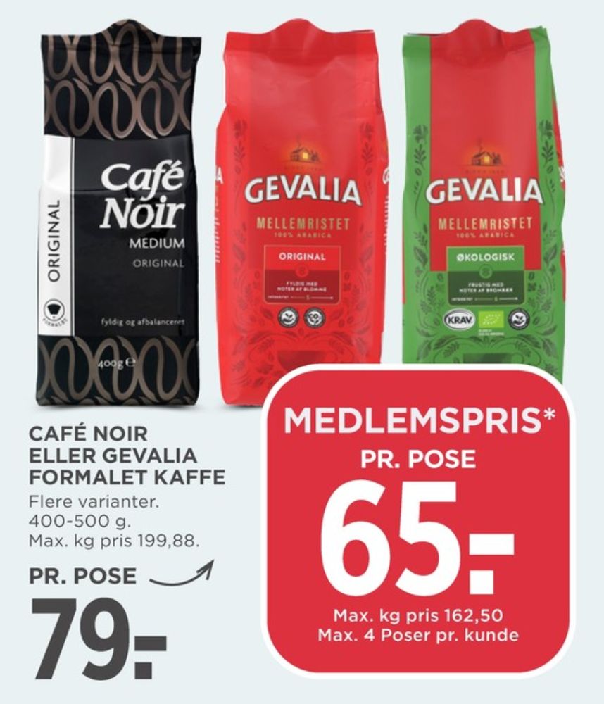 Gevalia Original, Kaffe Formalet