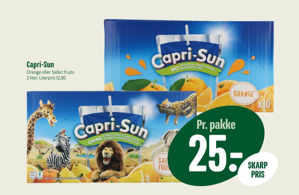 Capri-Sun, Frugtdrik Safari Fruits