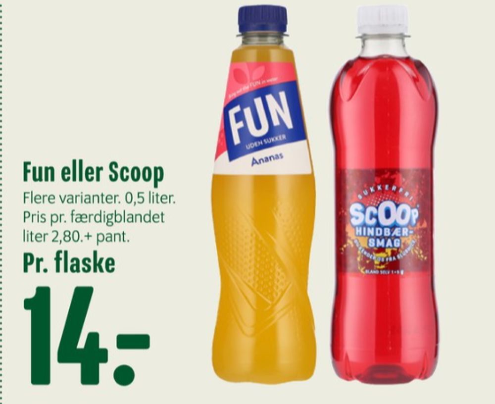 Scoop, Hindbærsmag Læskedrik 