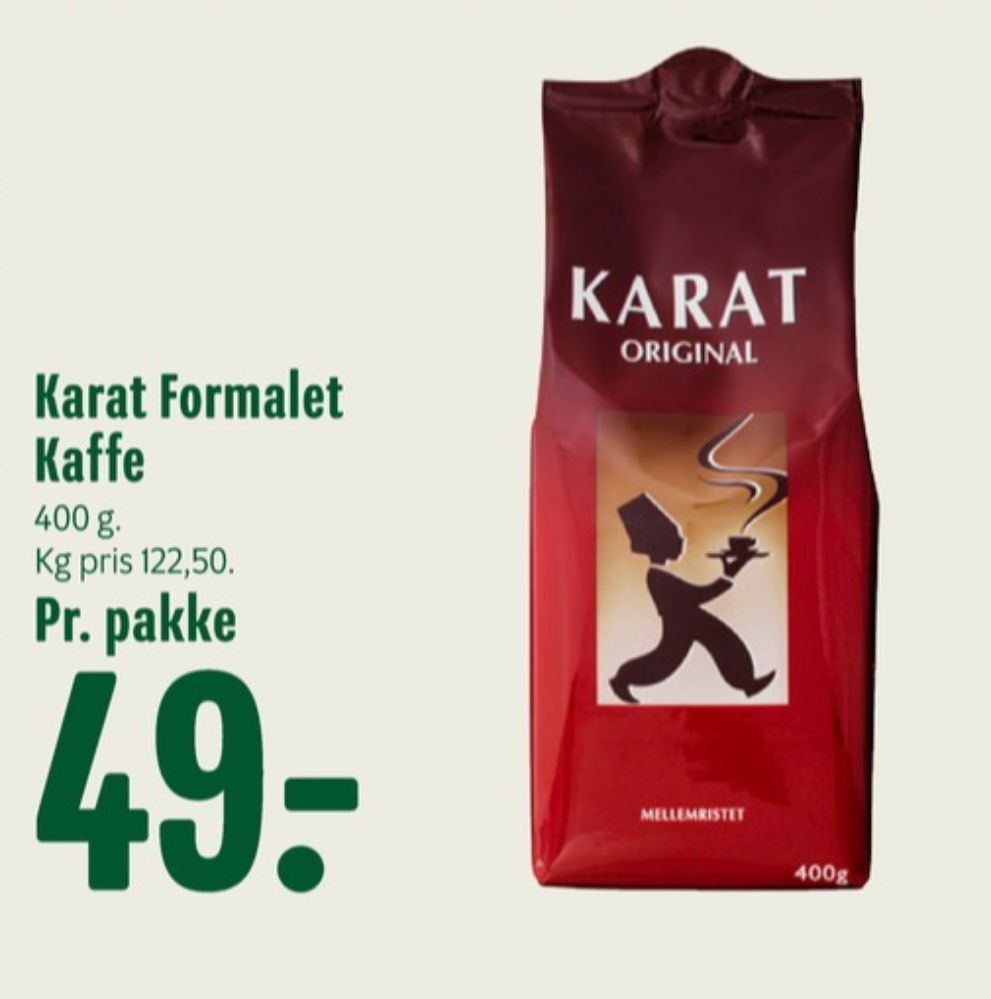 Karat Original, Kaffe Formalet