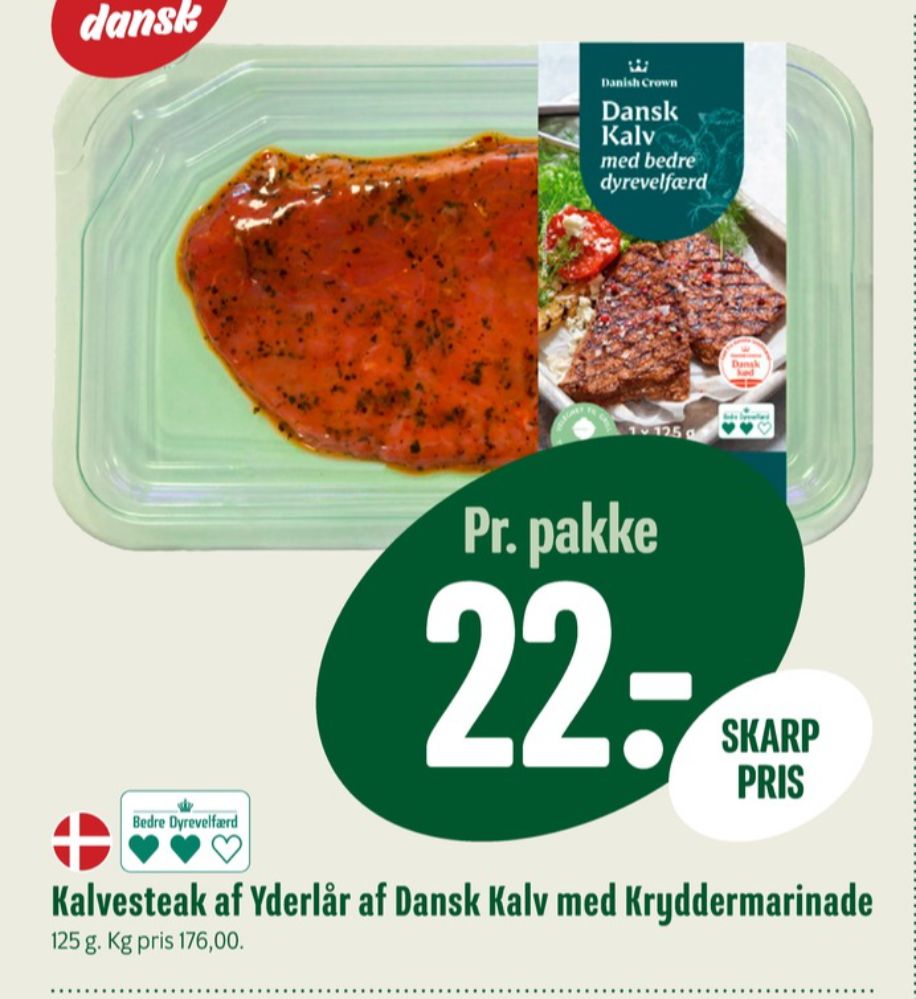 Danish Crown, Kalvesteaks