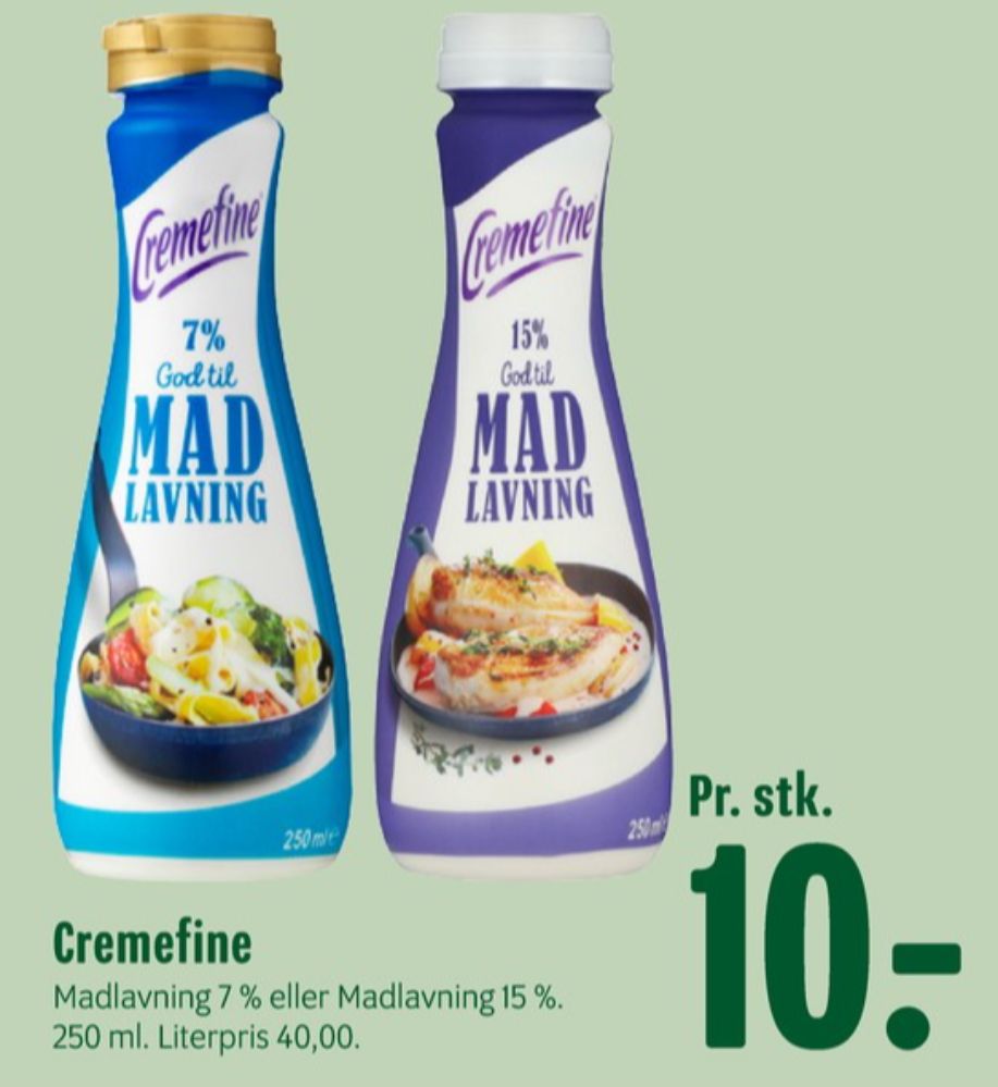 Cremefine, Madlavningsfløde 15 %