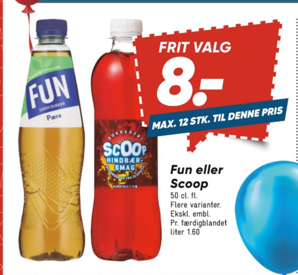 Scoop, Hindbærsmag Læskedrik 
