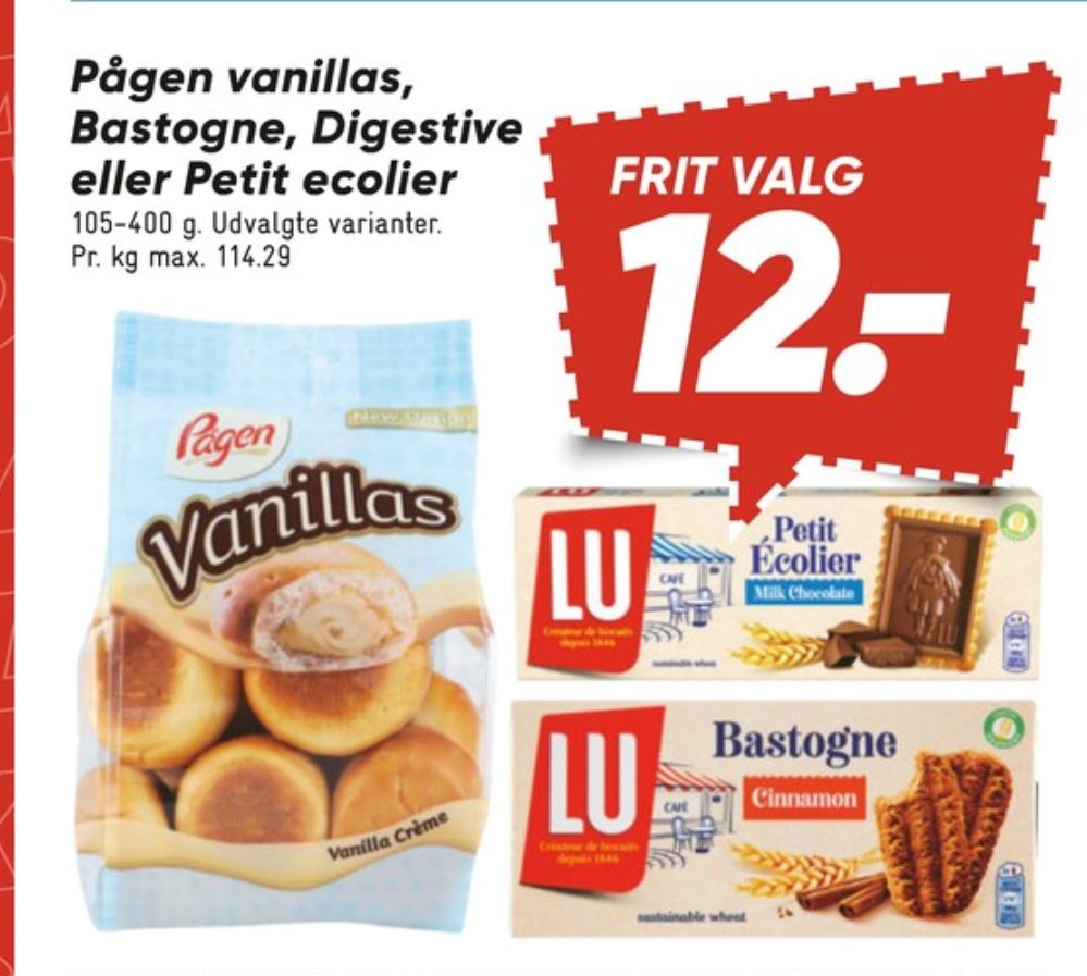 Pågen, Vanillas