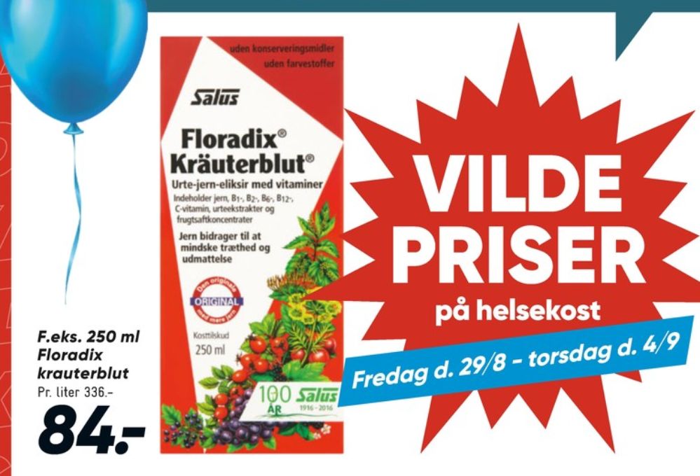 Salus, Kosttilskud