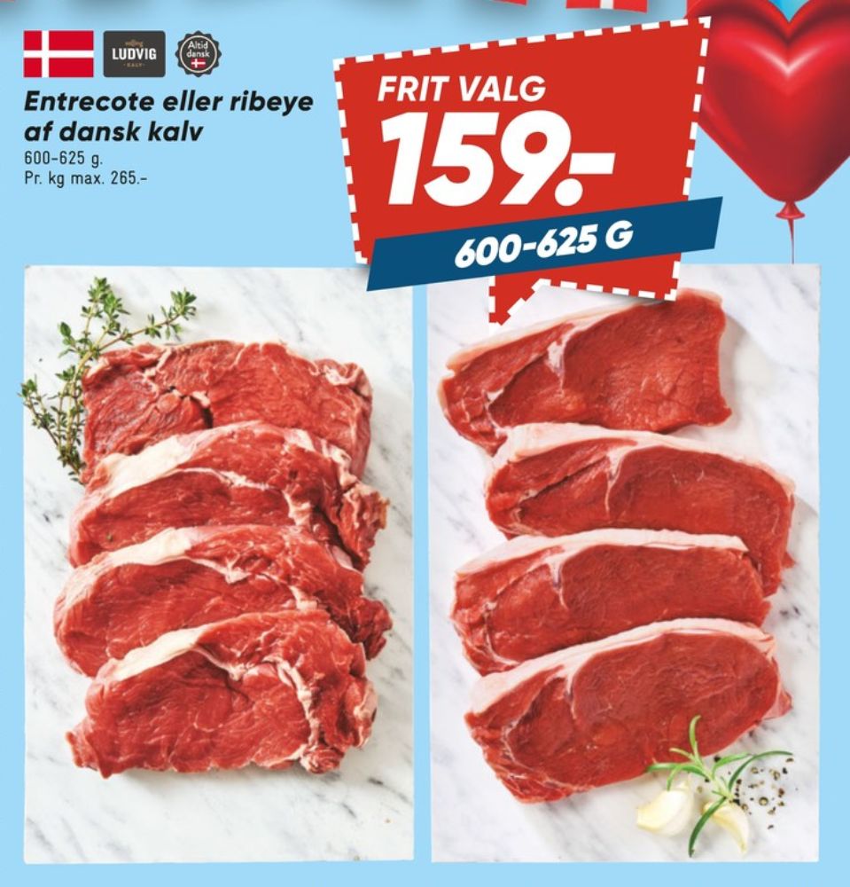 Salling Ludvig, Kalveentrecote