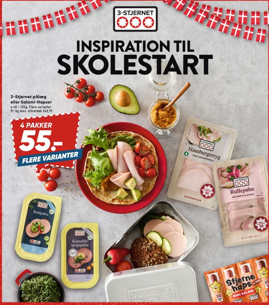 3-stjernet Gul bordpak, Kartoffelspegepølse