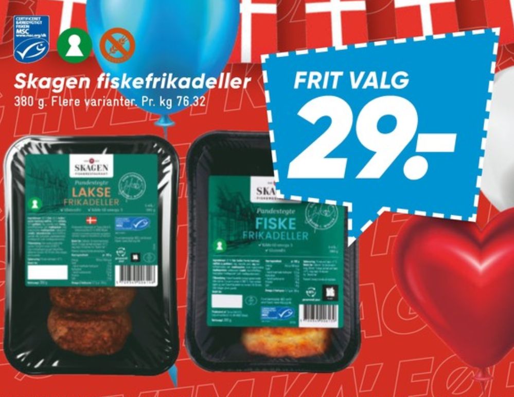 Skagen Fiskerestaurant, Fiskefrikadeller