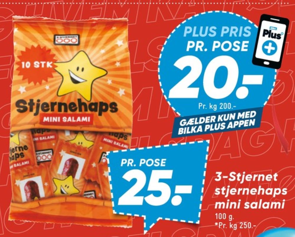 3-stjernet Stjernehaps, Salami