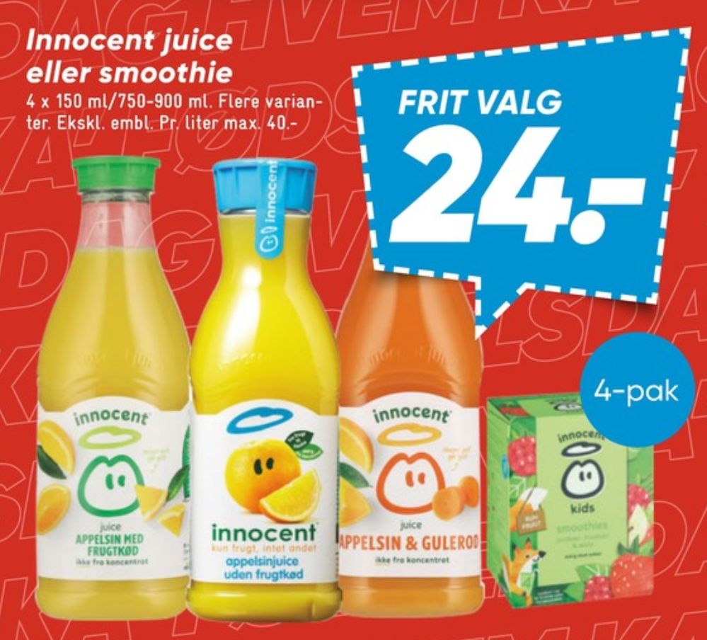 innocent, Appelsinjuice med frugtkød