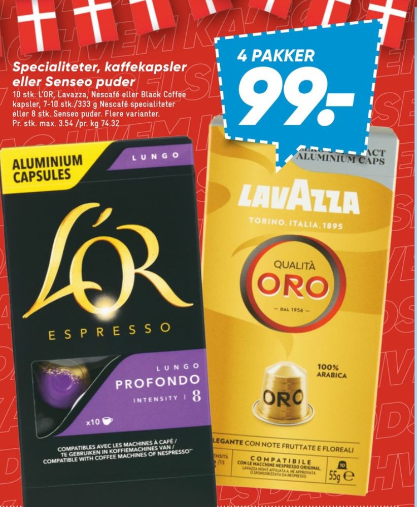 LOR Espresso Lungo Profondo, Kaffekapsler
