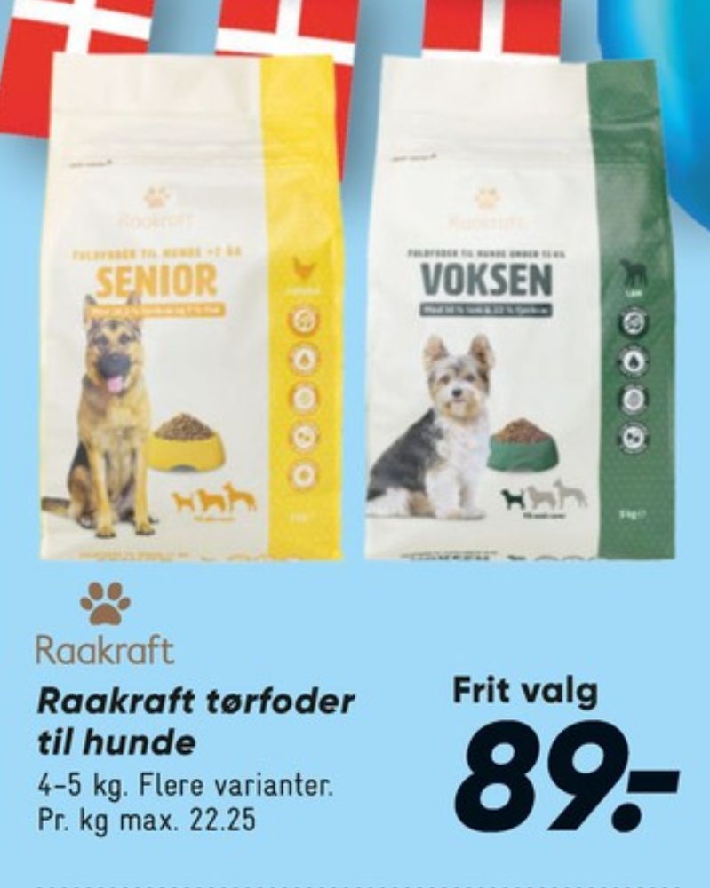 Raakraft, Hundefoder
