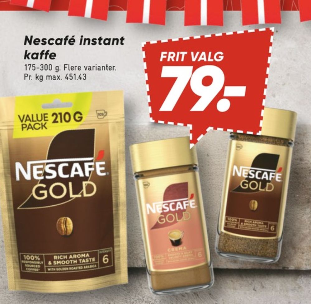 Nescafe Gold, Instant Kaffe